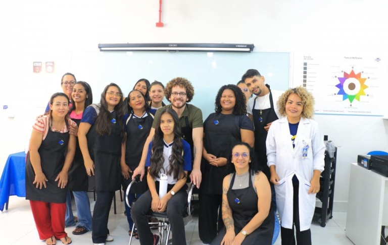 turma do curso de capacitação em Cabeleireiro Profissional (17/10/2024) 