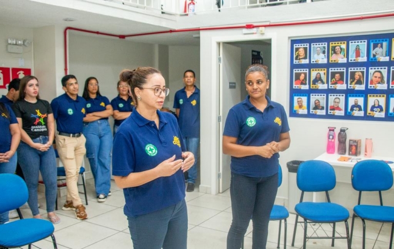 Alunos do curso Técnico em Segurança do Trabalho colocaram o aprendizado em prática na aula de CIPA (Comissão Interna de Prevenção de Acidentes).