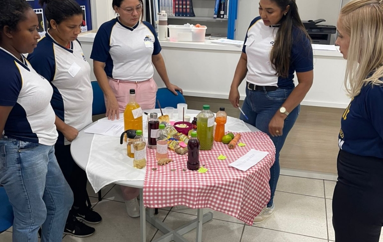 Feira de Nutrição - Turma 642 do curso Técnico em Estética