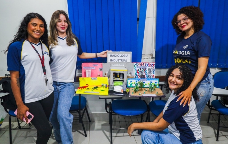 Os alunos do Curso Técnico em Radiologia realizaram o trabalho de Noções de Radiologia Industrial