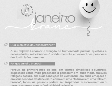 Janeiro Branco: Cuide da sua saúde mental!