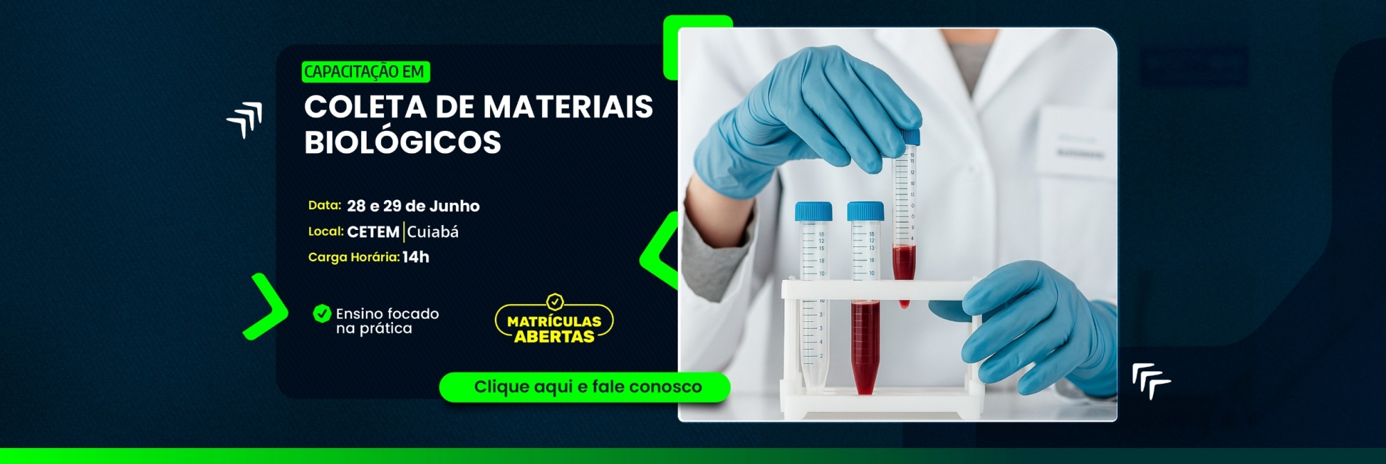 Coleta de materiais biológicos