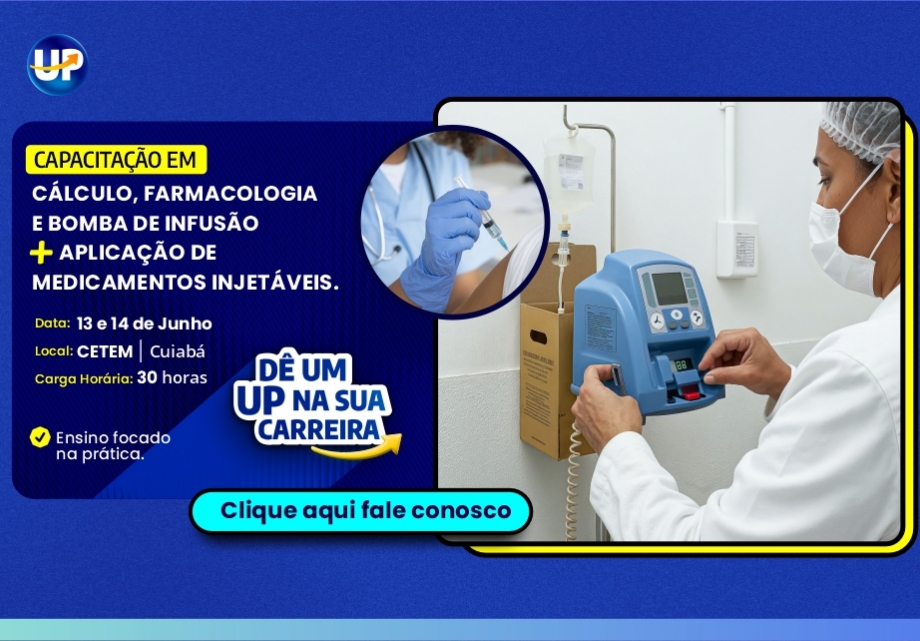Capacitação em Cálculo, farmacologia e bomba de infusão