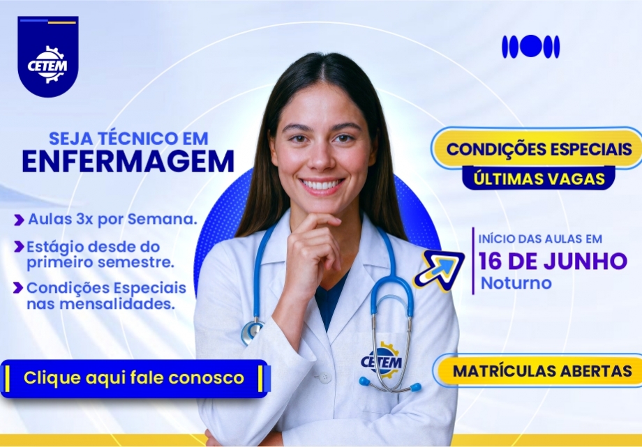 Últimas vagas enfermagem